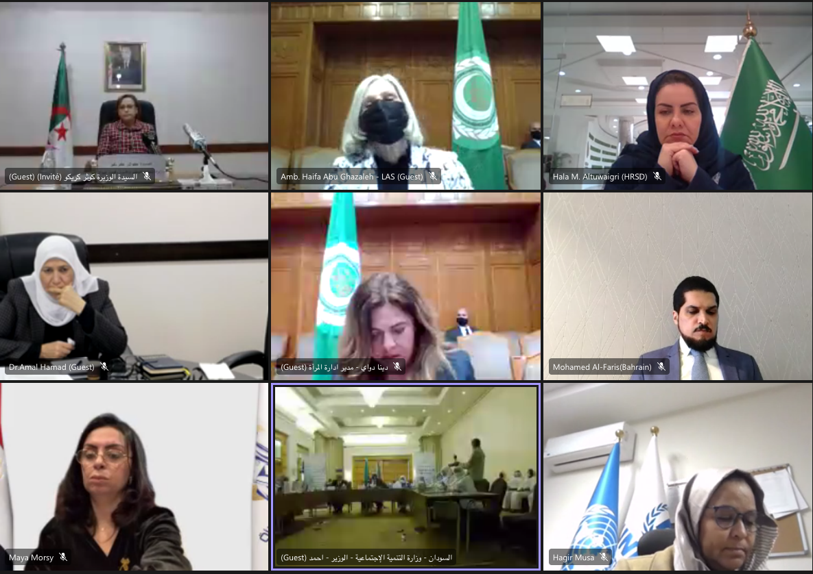 Virtual Arab Regional Preparatory Meeting for the 66th Session of the Commission on the Status of Women.