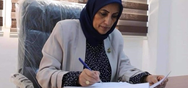 Photo of Chancellor Rafia elAbidi in her office.