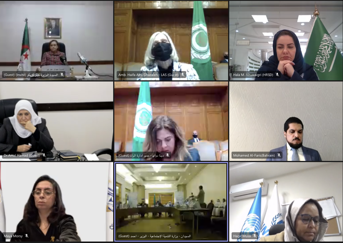 Virtual Arab Regional Preparatory Meeting for the 66th Session of the Commission on the Status of Women.