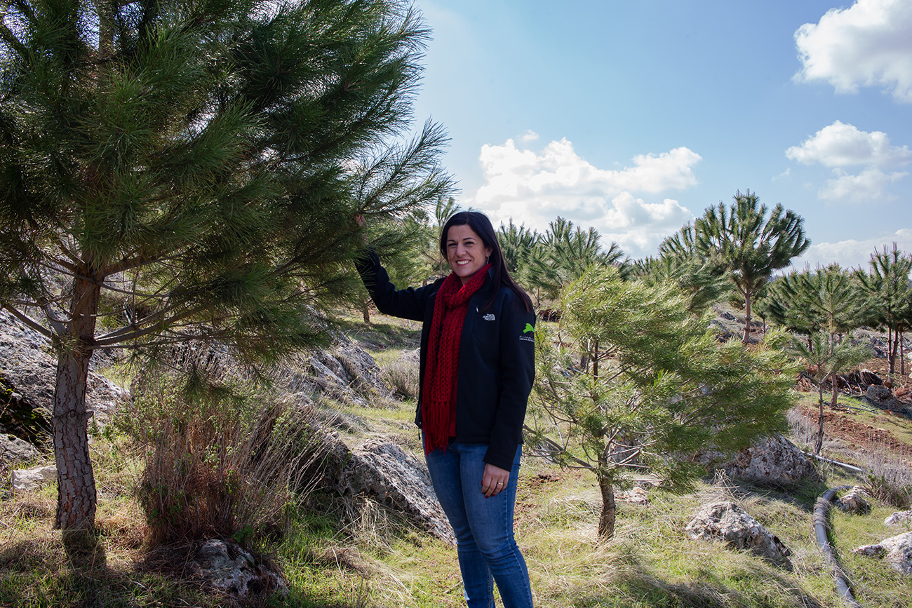 Maya Nehme in Anjar’s Eco Park. Photo: UN Women/Lauren Rooney