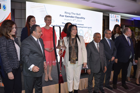 Ring the Bell for Gender Equality ceremony in Tunisia.