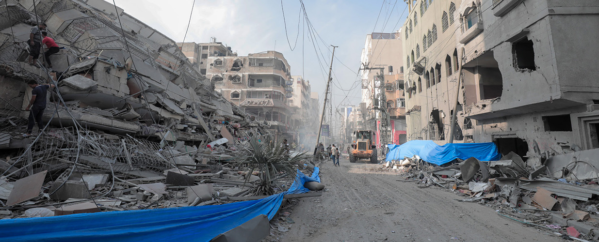 Destruction in Gaza Strip. © 8 October 2023 UNRWA Photo by Mohammed Hinnawi