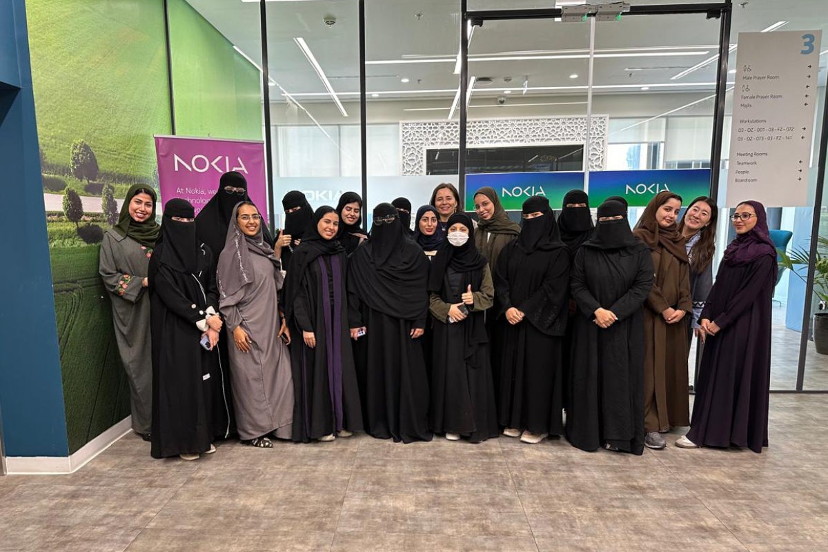 Participants in the Nokia Saudi Arabia summer internship programme.