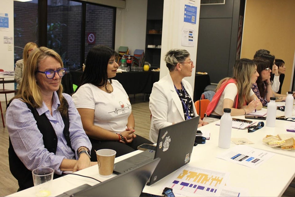 UN Women / Participants and volunteers at the training session on September 18, 2024, in Buenos Aires. 