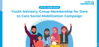 Call for Applications: Members of Youth Advisory Group for Dare to Care Social Mobilization Campaign