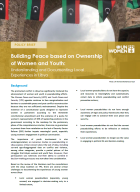 Building Peace based on Ownership of Women and Youth