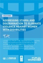 Addressing stigma and discrimination to eliminate violence against women with disabilities