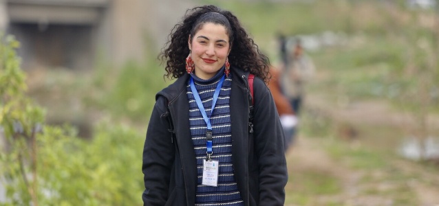 Bisan Owda, activist and content creator from Gaza.