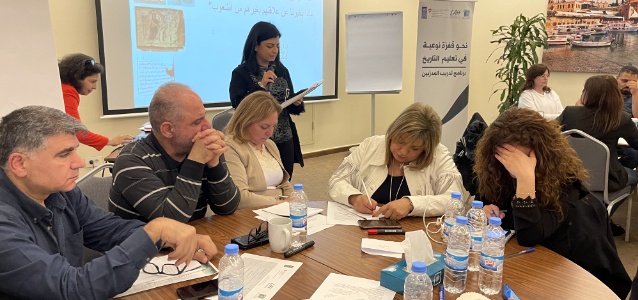 TOT Workshop on new approaches to teaching history. Donor: Swiss Embassy to Lebanon and Syria. 
