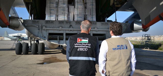 15,000 women and girls in Gaza receive life-saving assistance from UN Women and the Jordan Hashemite Charity Organization