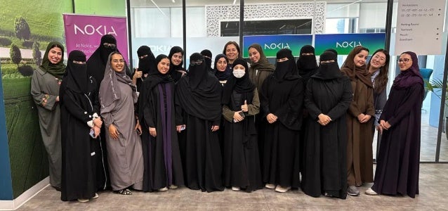 Participants in the Nokia Saudi Arabia summer internship programme. 
